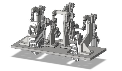 点焊工艺焊接夹具组件3D图缩略图